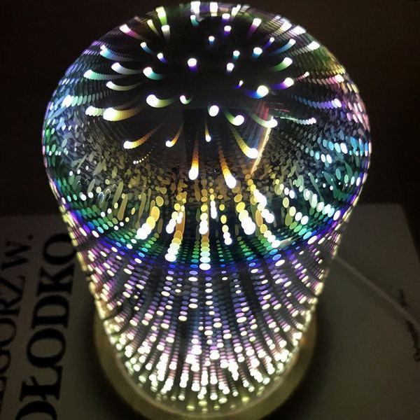 3D Glass Firework Light