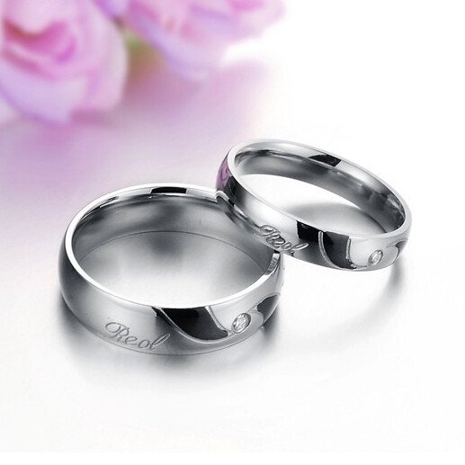 Love Of Spiral Titanium Steel Rings For Lover