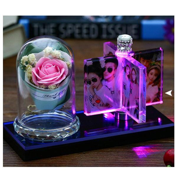Custom photo LED Rose Lamp 