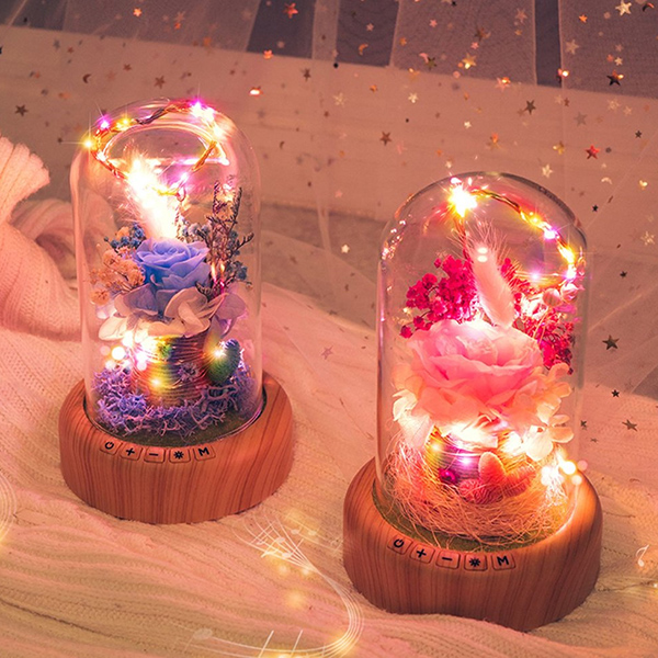 Bloom - LED Bluetooth Rose Bottle Lamp