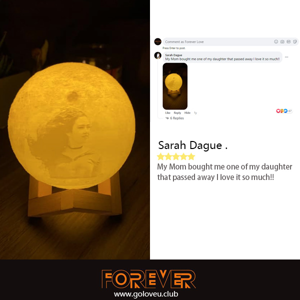 CUSTOM 3D PHOTO MOON LAMP