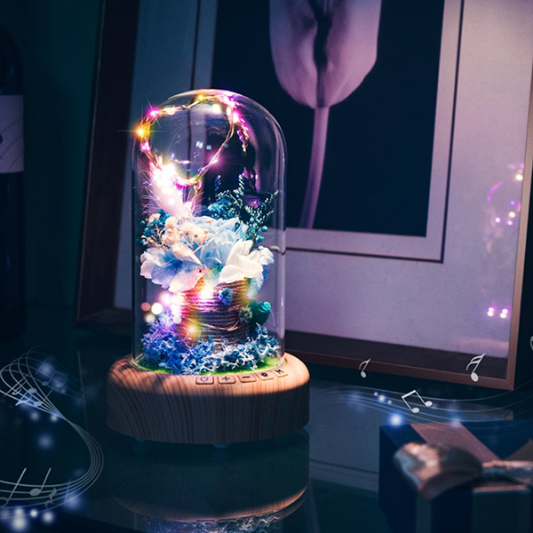 Bloom - LED Bluetooth Rose Bottle Lamp